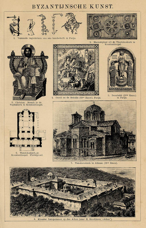 print Byzantijnsche kunst by Winkler Prins