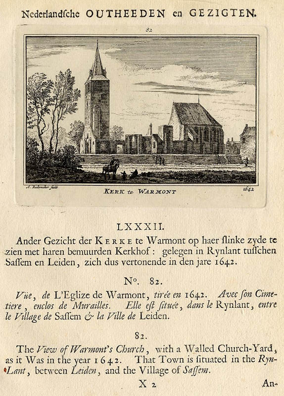 view Kerk te Warmont 1642 by Abraham Rademaker