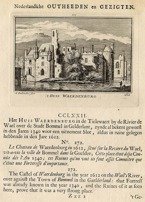 view ´t Huis Waerdenburg 1612 by Abraham Rademaker