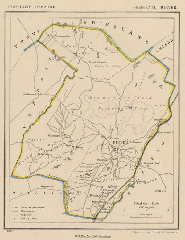 map communityplan Diever by Kuyper (Kuijper)