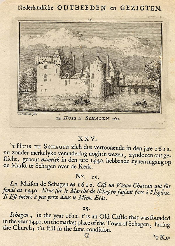view Het Huis te Schagen 1612 by Abraham Rademaker
