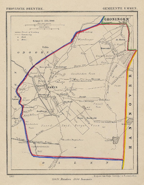 map communityplan Emmen by Kuyper (Kuijper)