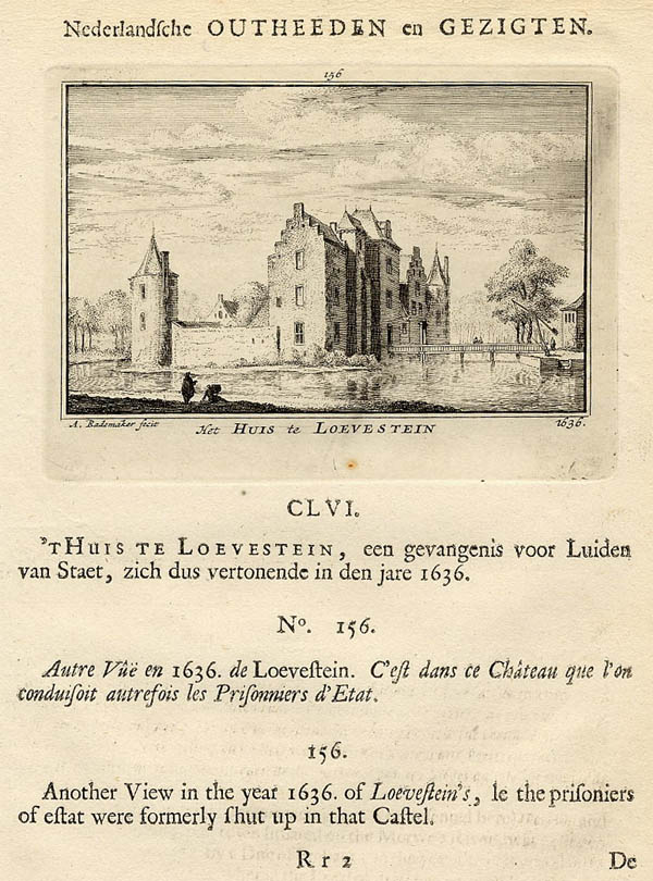 view Het Huis te Loevestein 1636 by Abraham Rademaker