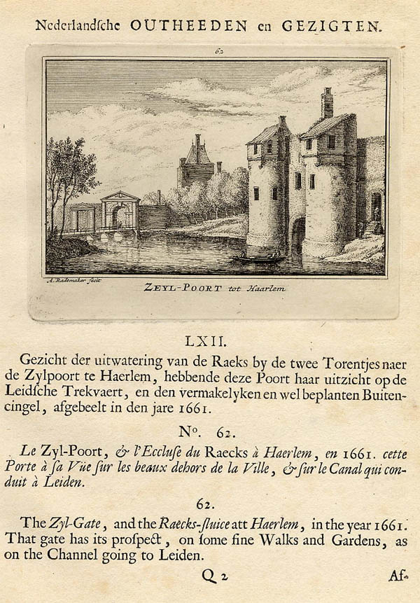 view Zeyl-Poort tot Haarlem by Abraham Rademaker