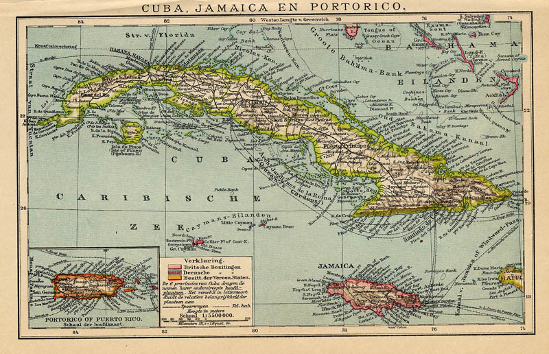 Cuba, Jamaica en  Portorico by Winkler Prins