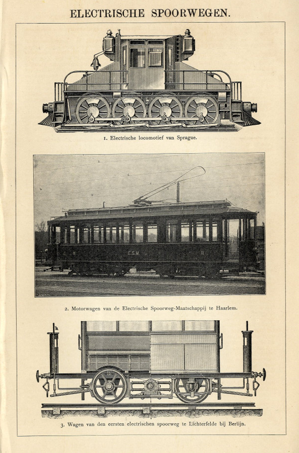 print Electrische Spoorwegen by Winkler Prins