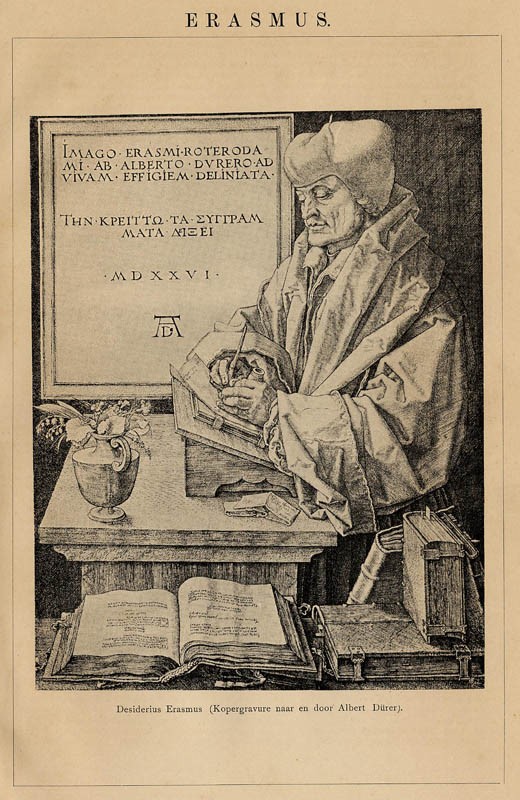 print Erasmus by Winkler Prins - Albert Dürer