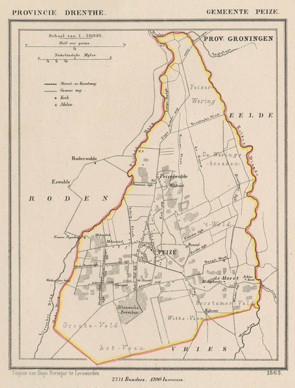 map communityplan Peize by Kuyper (Kuijper)