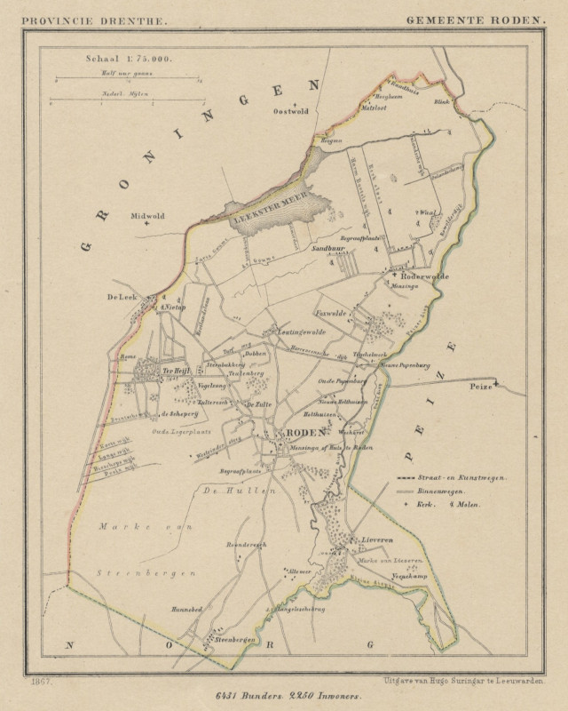 map communityplan Roden by Kuyper (Kuijper)