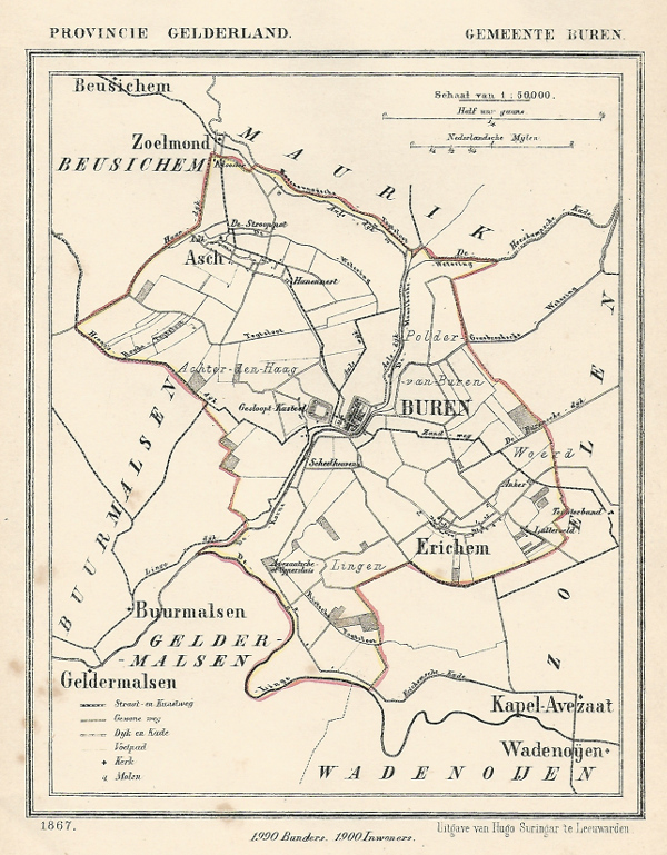 map communityplan Buren by Kuyper (Kuijper)