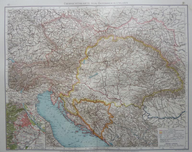 Ubersichtskarte von osterreich-Ungarn by A. Thomas, E. Umbreit