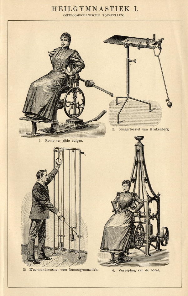 print Heilgymnastiek I (Medicomechanische toestellen) by Winkler Prins