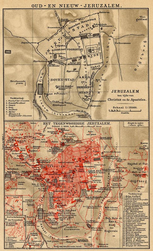 plan Oud- en nieuw - Jeruzalem by Winkler Prins