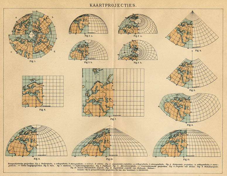 Kaartprojecties by Winkler Prins