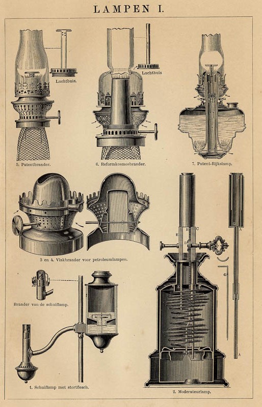 print Lampen I by Winkler Prins