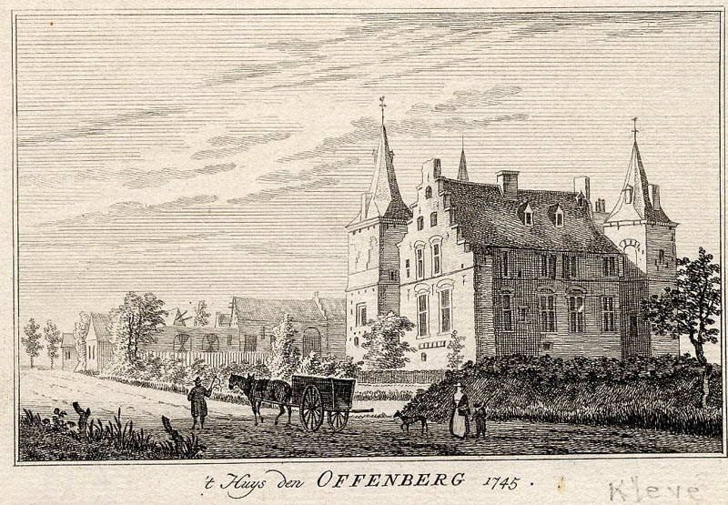 ´t Huys den Offenberg 1745 by Paulus van Liender