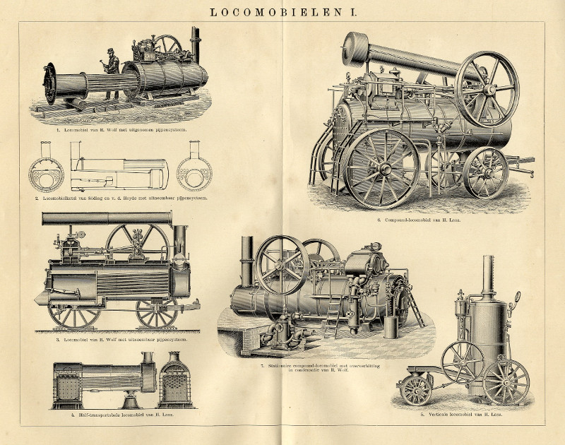 Locomobielen I by Winkler Prins