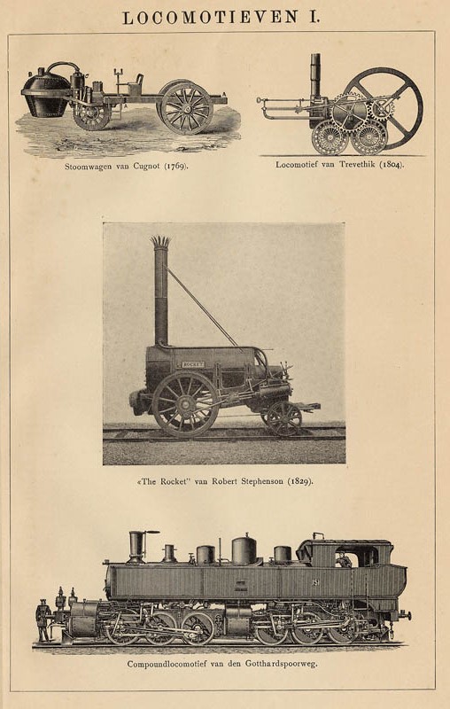 print Locomotieven I by Winkler Prins