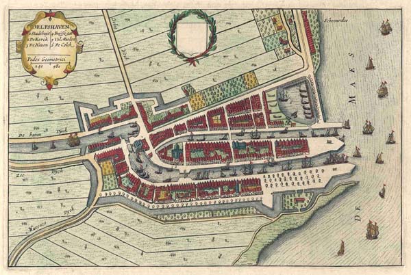 plan Delfshaven by Blaeu