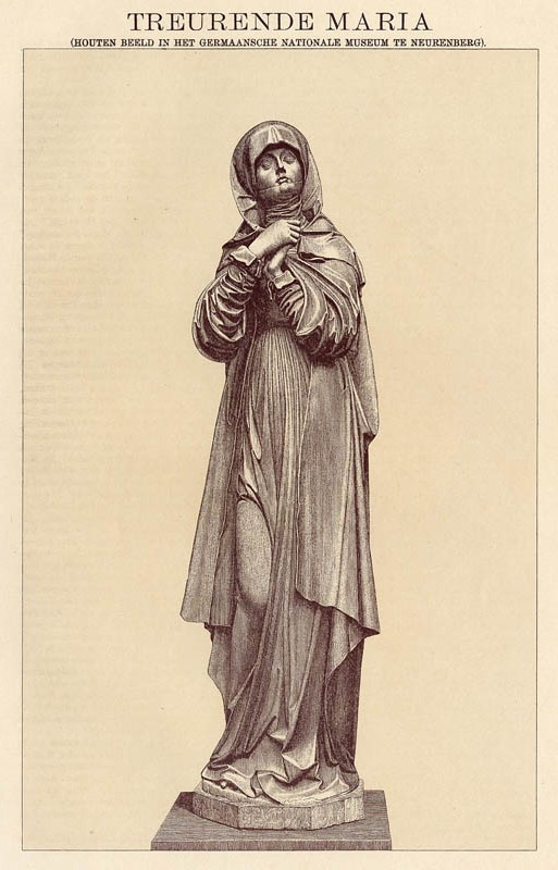 print Treurende Maria by Winkler Prins