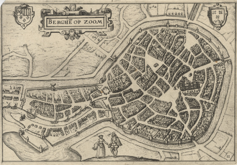 plan Berghe op Zoom by Guicciardini