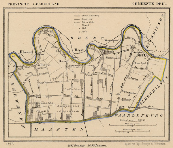 map communityplan Deil by Kuyper (Kuijper)