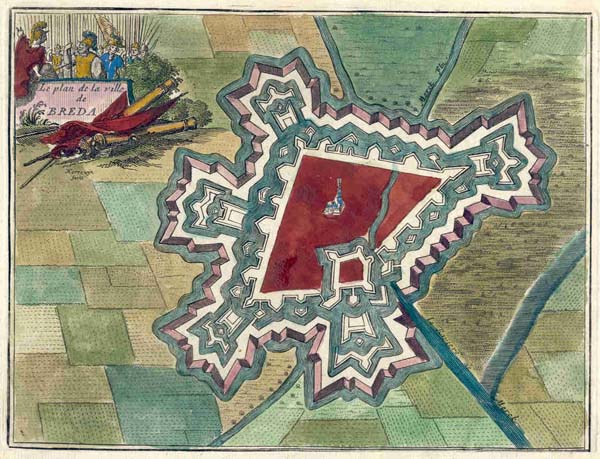 plan Le plan de la ville de Breda by Harrewijn
