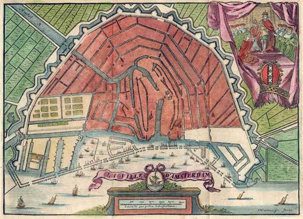plan La ville d Amsterdam by Harrewijn