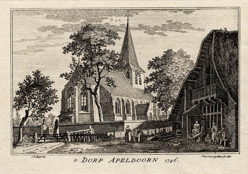 ´t Dorp Apeldoorn 1746 by Paulus van Liender, naar Jan de Beijer