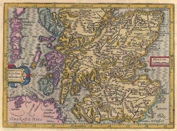 map Scotiae tabula II by Mercator / Hondius