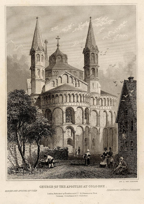 view Church of the apostles at Cologne by John Cleghorn