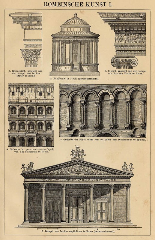 print Romeinsche kunst I by Winkler Prins