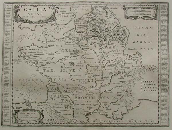 map Gallia Vetus by Papierformaat is 66 X 54 cm\r\nKoeman: Ja-10-14