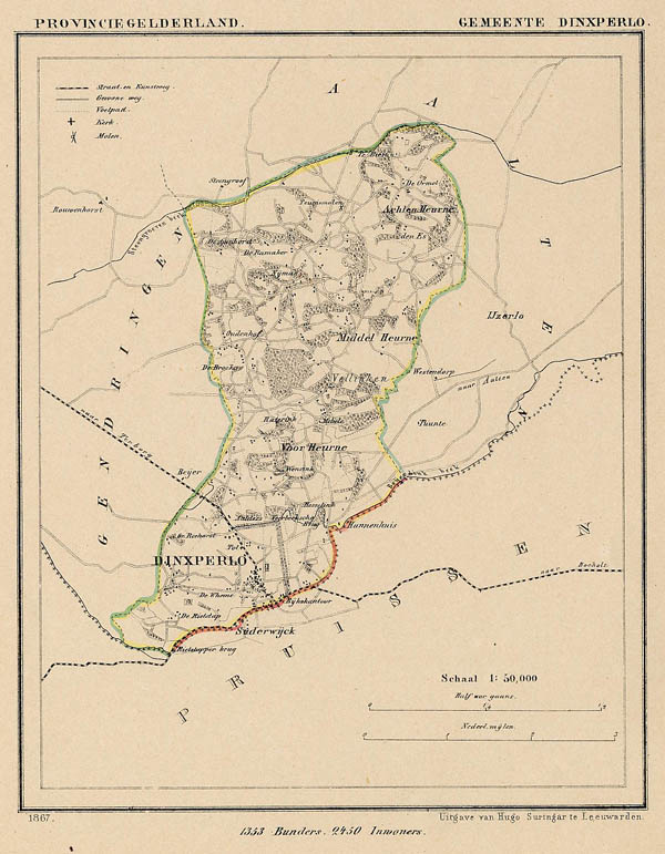 map communityplan Dinxperlo by Kuyper (Kuijper)