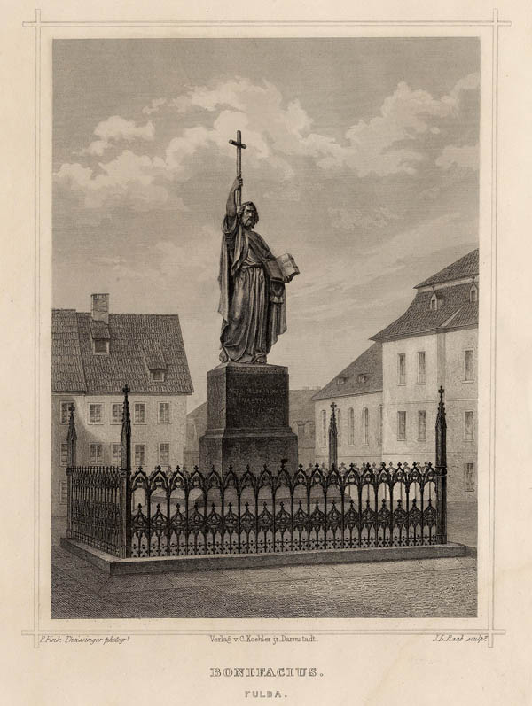 view Bonifacius, Fulda by J.L. Raab, naar P.Fink-Theissinger