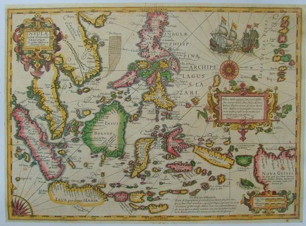 map REPRODUCTION: Insulae Indiae Orientalis Praecipuae by Mercator-Hondius