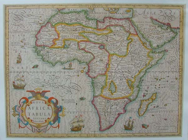 map REPRODUCTION: Nova Africae Tabula by Mercator / Hondius
