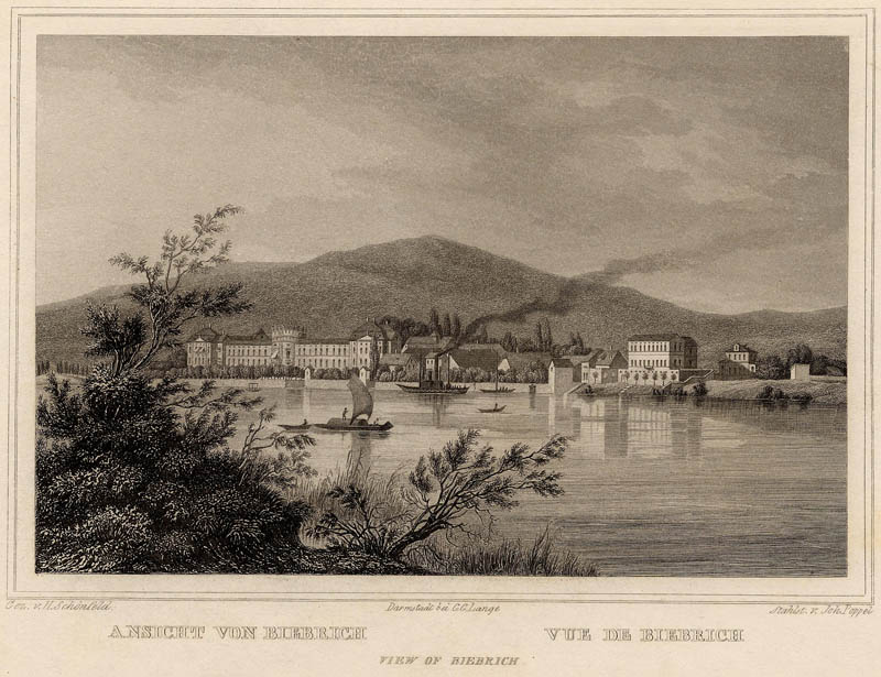 Ansicht von Biebrich by Joh. Poppel, naar H. Schönfeld