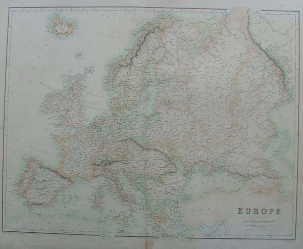 map Europe by Swanston, Fullerton