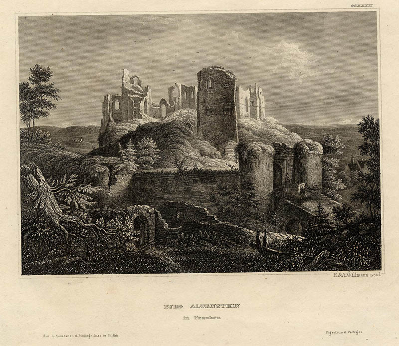 Burg Altenstein in Franken by E. & A. Willmann