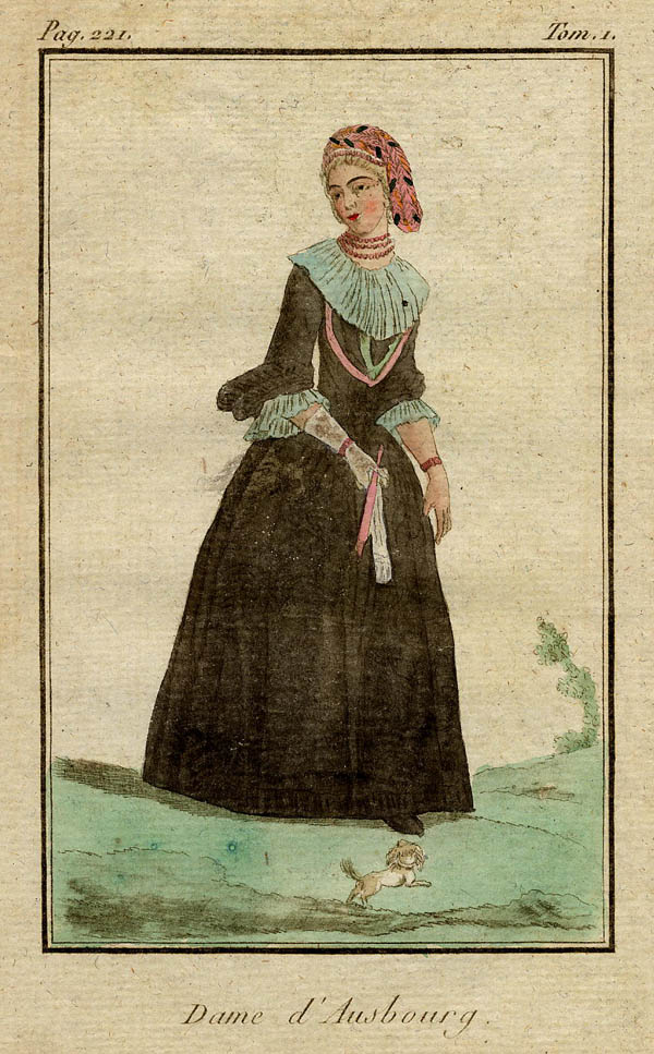 print Dame d�Ausbourg by Félix Mixelle