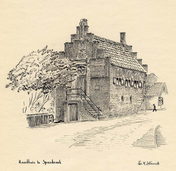 view Raadhuis te Spanbroek by Leo K. Zeldenrust