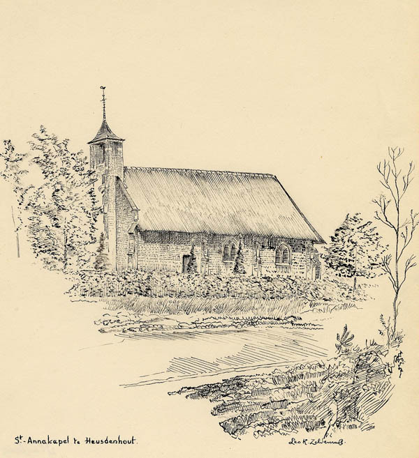 view St.-Annakapel te Heusdenhout by Leo K. Zeldenrust
