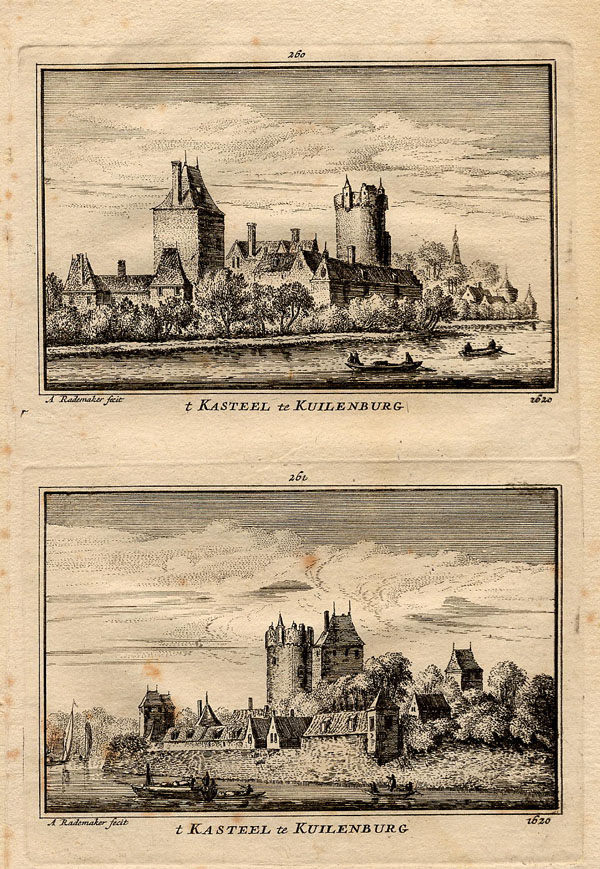 view t Kasteel te Kuilenburg, 1620 by Abraham Rademaker