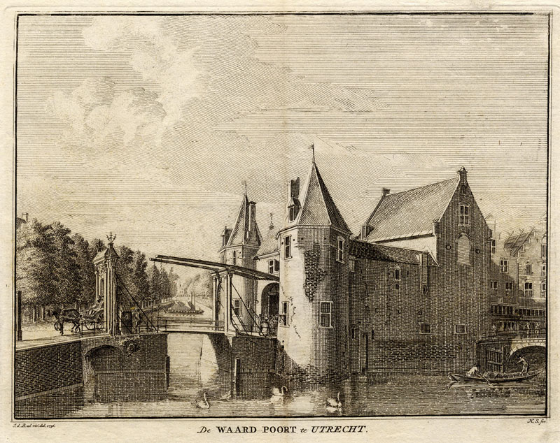 De Waard Poort te Utrecht by Hendrik Spilman, naar Jan de Beyer