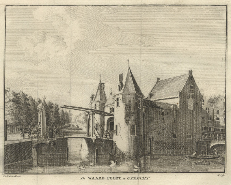 De Waard Poort te Utrecht by Hendrik Spilman, naar Jan de Beyer