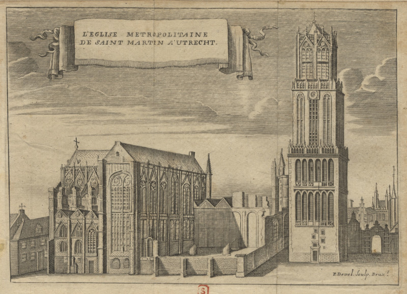 L´église metropolitaine de Saint Martin a´Utrecht by P. Devel