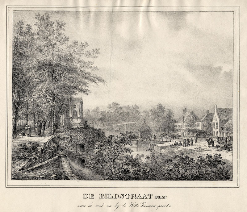 De Bildstraat enz: van de wal na bij de Witte Vrouwen poort by Cornelis van Hardenbergh