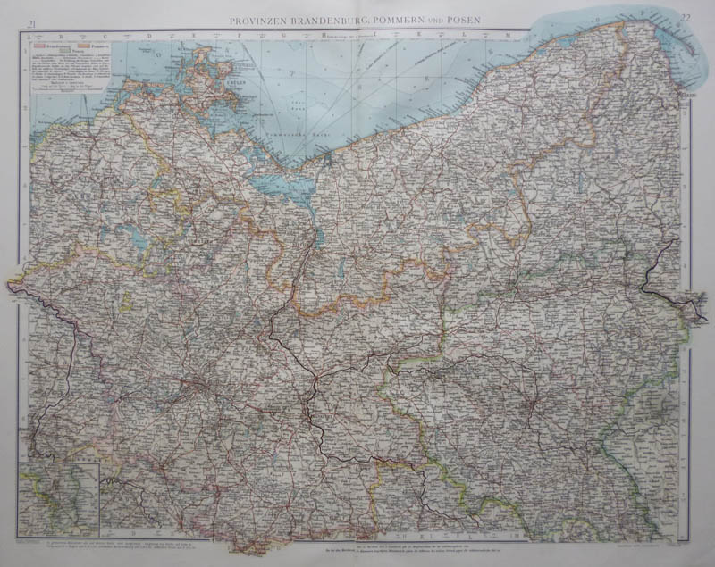 Provinzen Brandenburg, Pommern und Posen by Richard Andree