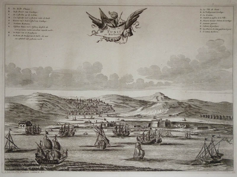 La Ville de Tunis en Barbarie by Pierre van der Aa